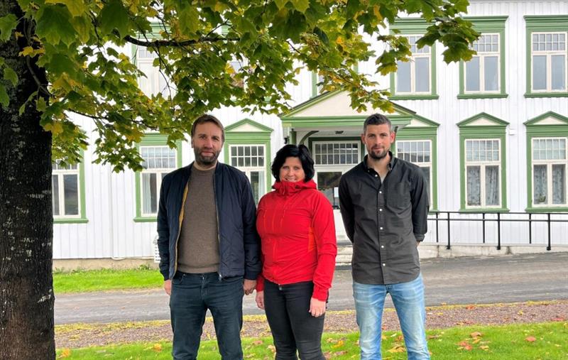 Romund Aune, styreleder i iTrollheimen sammen med Anne Norli og Gøran Bolme. Foto: iTrollheimen.