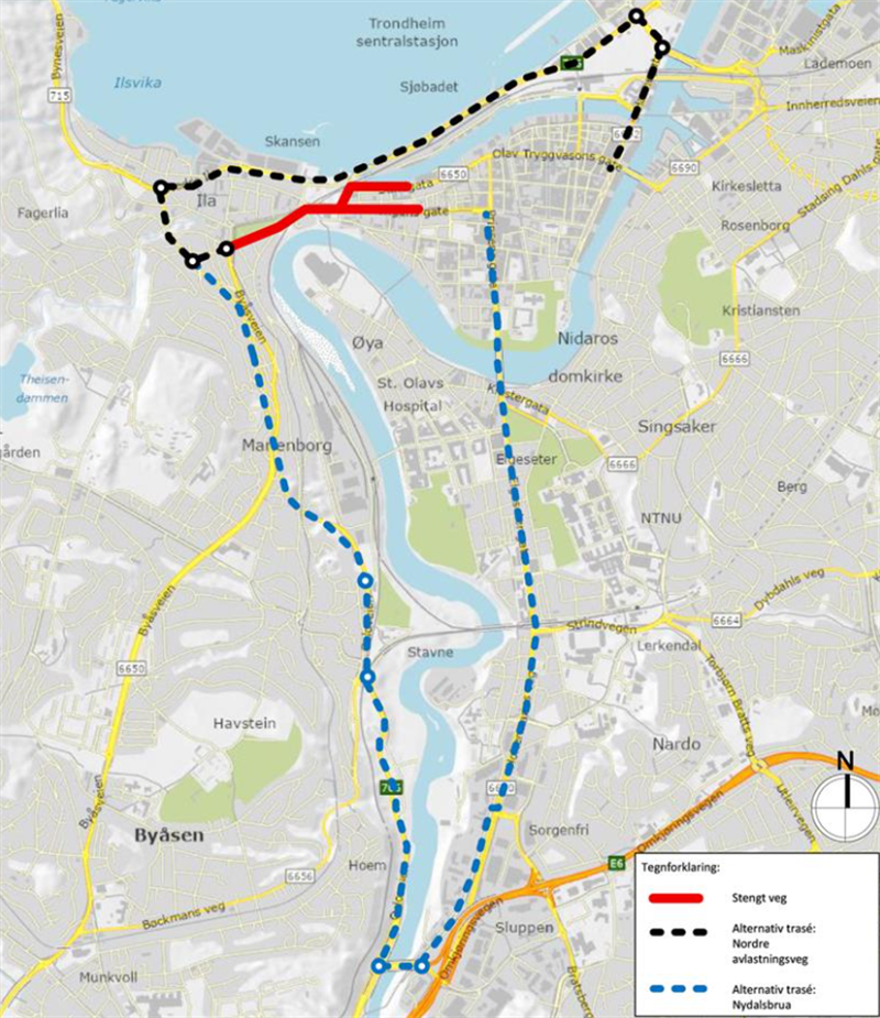 Kart over kjøremønster