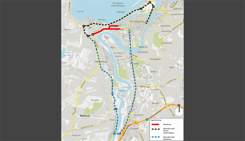 Kart over kjøremønster