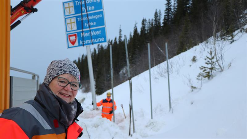 Illustrasjonsfoto av Eva Solvi, Trøndelags første vegdirektør (Foto: Nina Kjeøy)