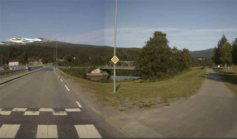Bilde av gamle Nustadfoss bru