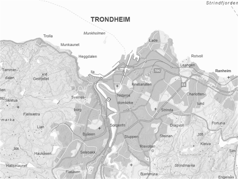Figur 1_Oversiktskart Trondheim.png Oversiktskart Trondheim. Kartgrafikk