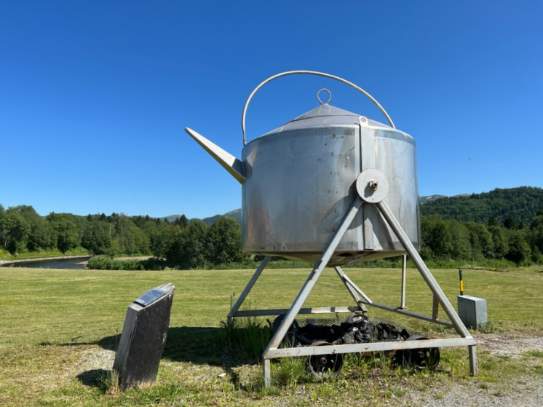 Verdens største kaffekjele. Bilde
