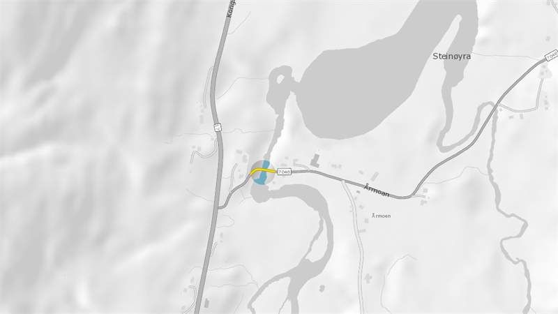Kongsmoelvbrua Kart av Kongsmoelvbrua