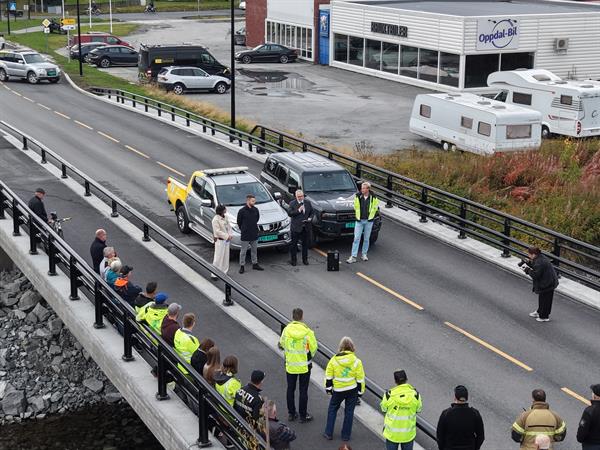 Åpning Ålma bru  Foto: Trøndelag fylkeskommune