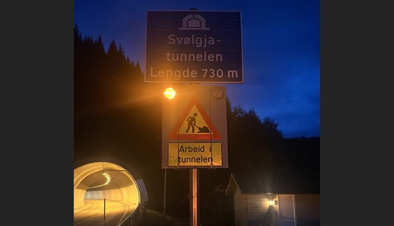 Tunnel stengt