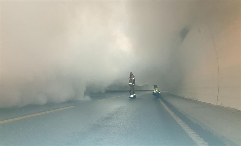 Røyk inni en tunnel, øvelse