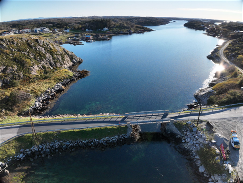 Bilde av dagens Trøastrømmen bru.