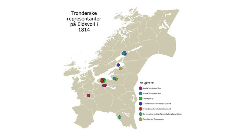 Bosted Trønderske representanter på Eidsvoll i 1814