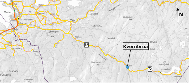 Lokalisering av Kvernbrua.png Kart som viser hvor Kvernbrua ligger