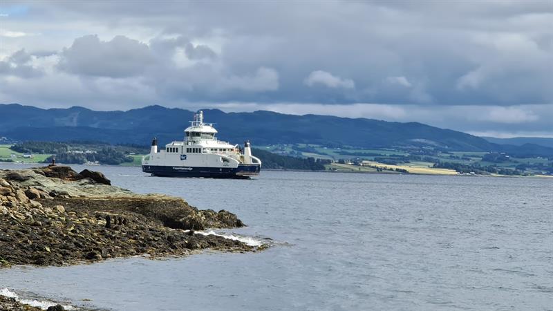 Ferjesamband Levanger - Hokstad . Foto: Mona Jønvik Andersson, Trøndelag fylkeskommune