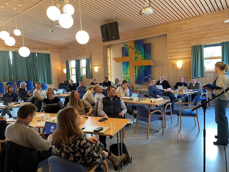 Bilde over deltakere på samlingen i Rennebu Viser bilde fra samlingen i Rennebu for ILAG-kommunene.