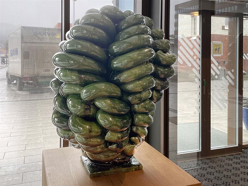 Kunstverket Stakk av Torbjørn Kvasbø. Bilde