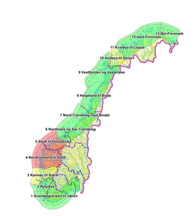 Produksjonsområder Produksjonsområder