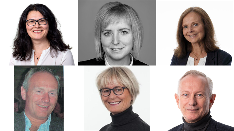 Profilbilde av seks innleggsholdere: Mihaela Tanase-Opedal, Ida Stuberg, Kari Thyholt, Arnt Egil Aune, Marit Aursand og Pål Talmo er blant innleggsholderne.