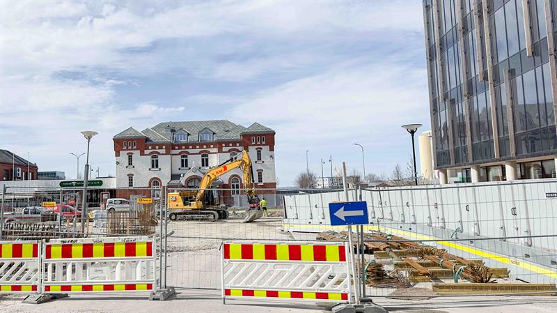 Byggetomta Byggetomt i Steinkjer. Bilde