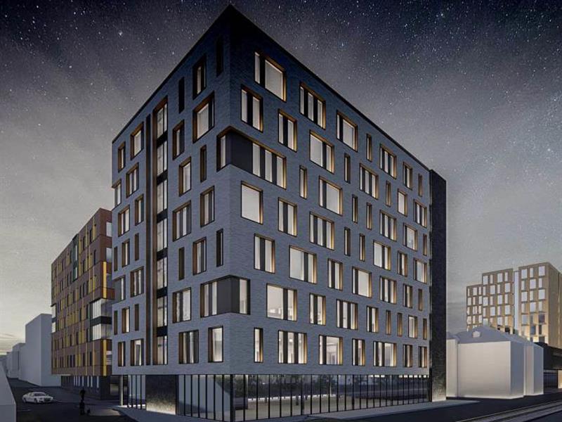 Illustrasjon nye Fylkets hus i Steinkjer Nye Fylkets hus i Steinkjer. Illustrasjon
