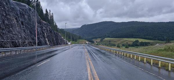 Fylkesveg 714 i Orkland. Bilde
