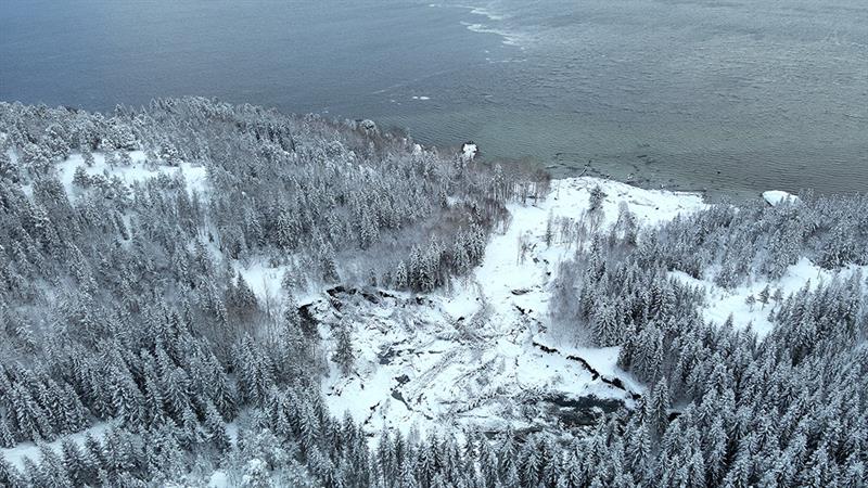 Ras i Flatanger Ras i Flatanger. Bilde