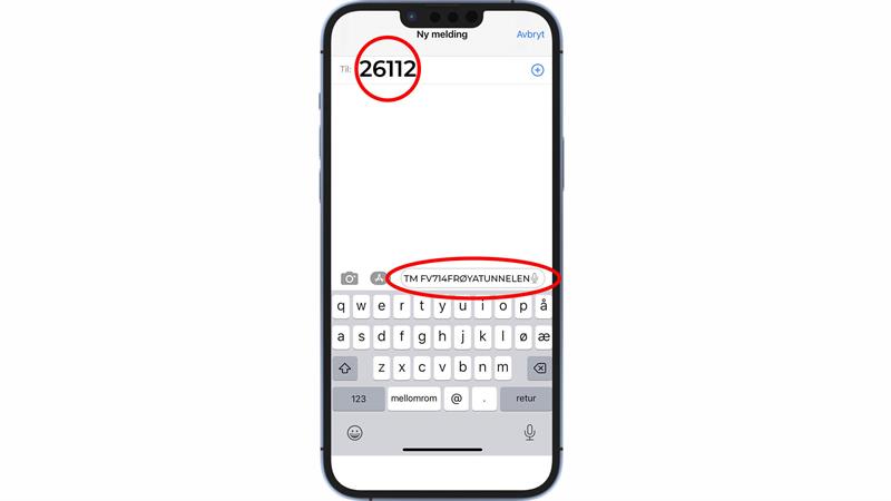 SMS-varsling Mobil. Bilde