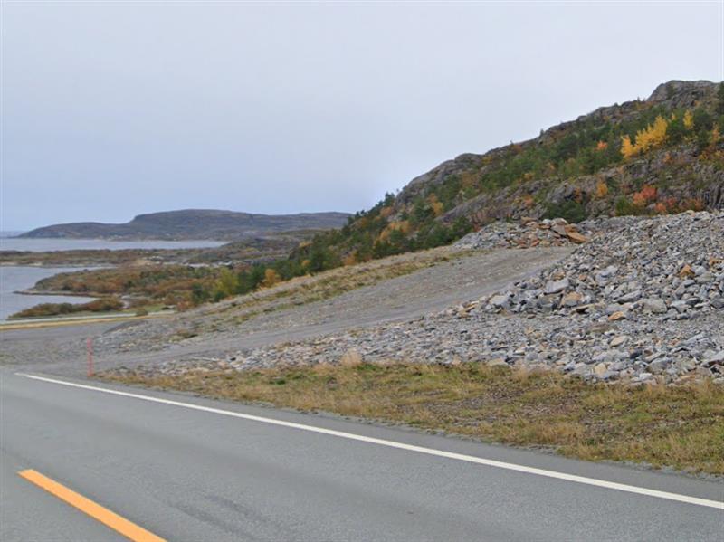 Stein ved Herfjordtunneleni Åfjord kommune. Bilde
